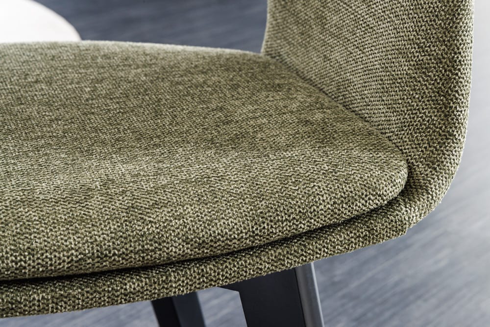 riess-ambiente Stuhl NORDIC STAR - grün Strukturstoff Massivholz 