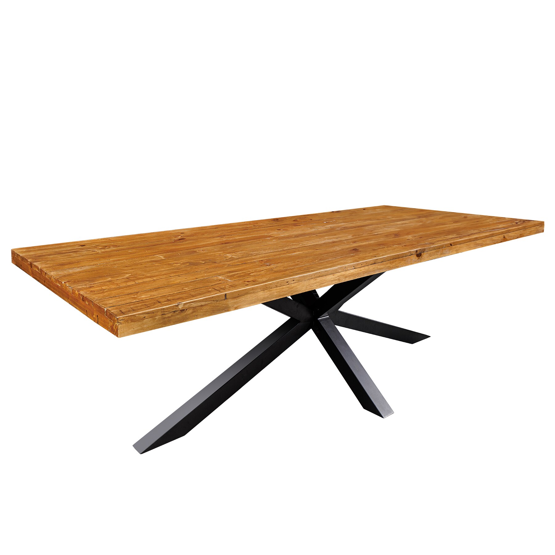 riess-ambiente Esstisch GALAXIE - Massivholz 200cm vintage braun Pinie recycelt Industrial Design 