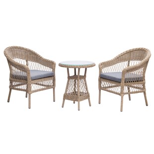 riess-ambiente Outdoor Garten-Set ELYSEE natur grau Polyrattan Aluminium inkl. Tisch und Kissen 