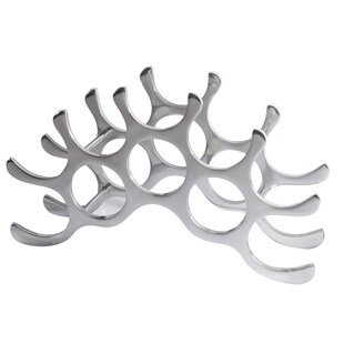 riess-ambiente Weinregal FLAME - 48cm silber für 10 Flaschen Flaschenhalter modern 