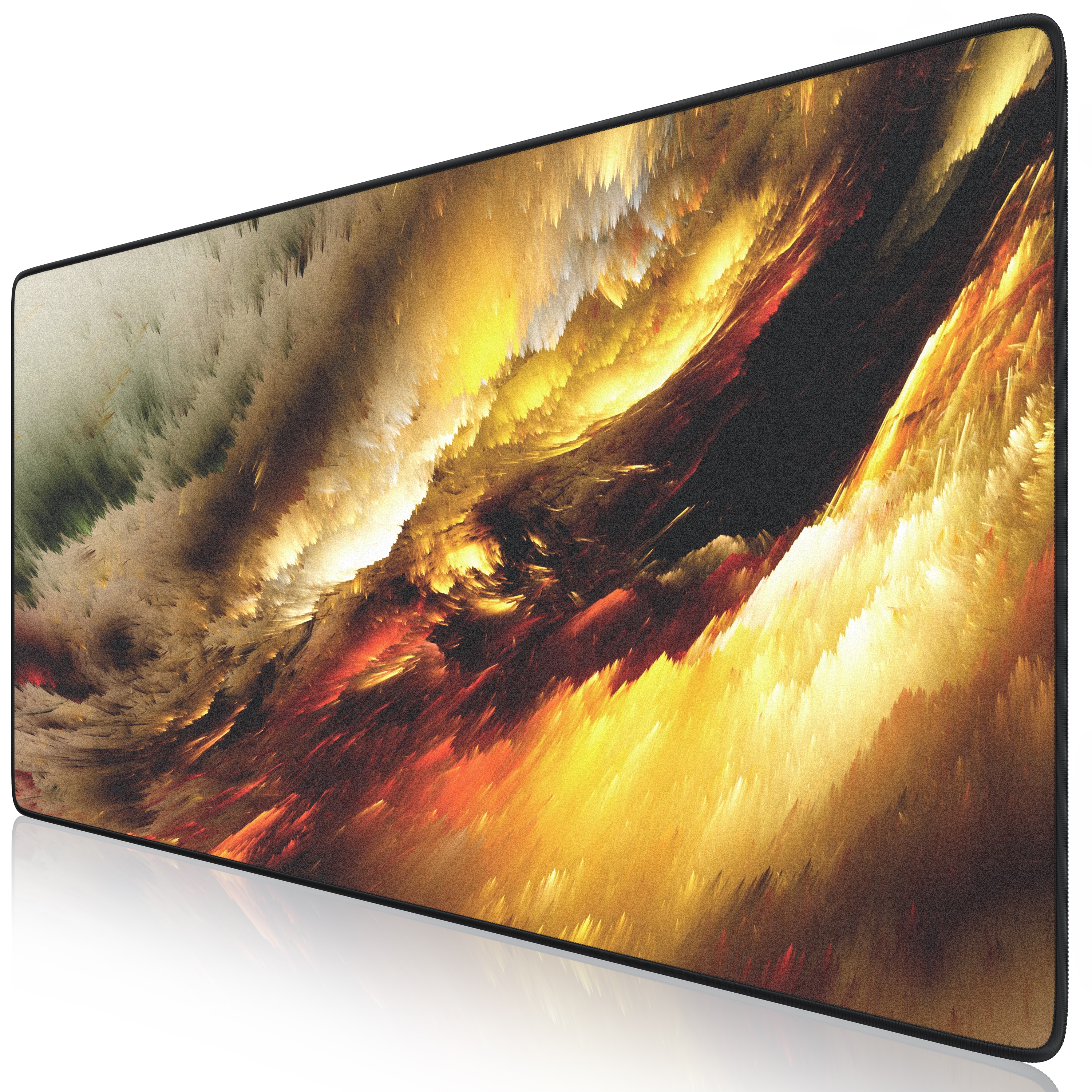 Titanwolf Gaming Mauspad, 900 x 400mm XXL Mousepad, verbessert Pr&auml;zision & Geschwindigkeit, Golden Storm 