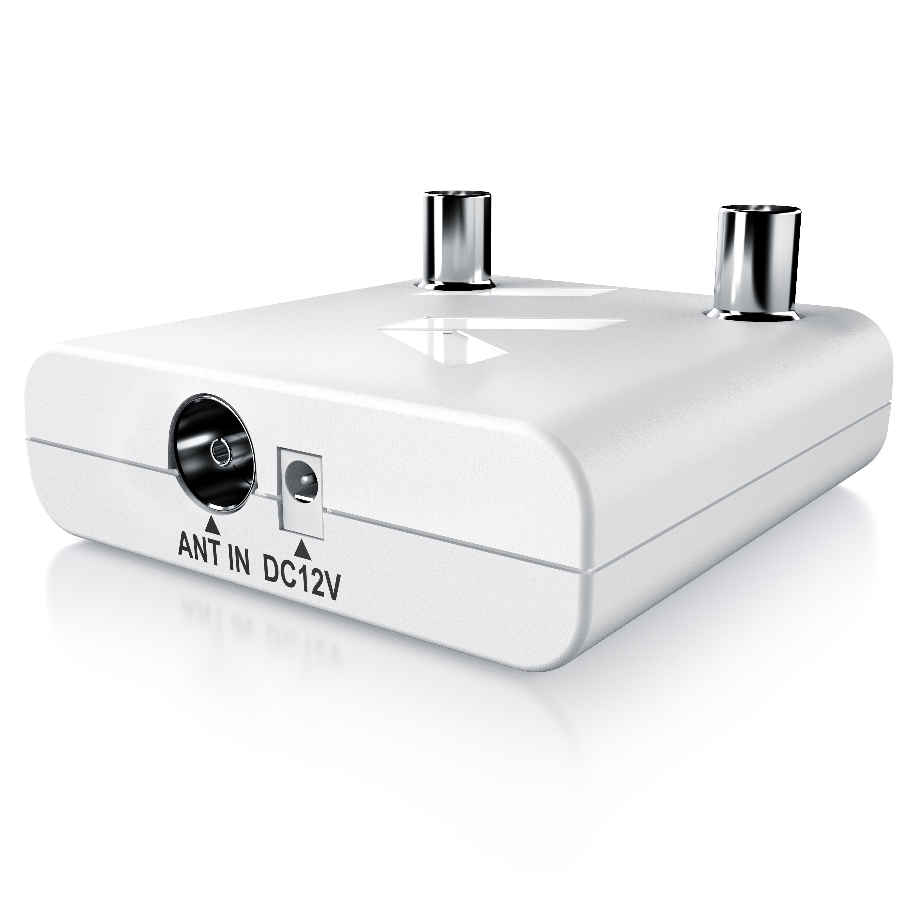 Aplic Verst&auml;rker DVB-T2, Kabel TV, Radio Antennenverst&auml;rker, 2x 13 dB Signalverst&auml;rkung 