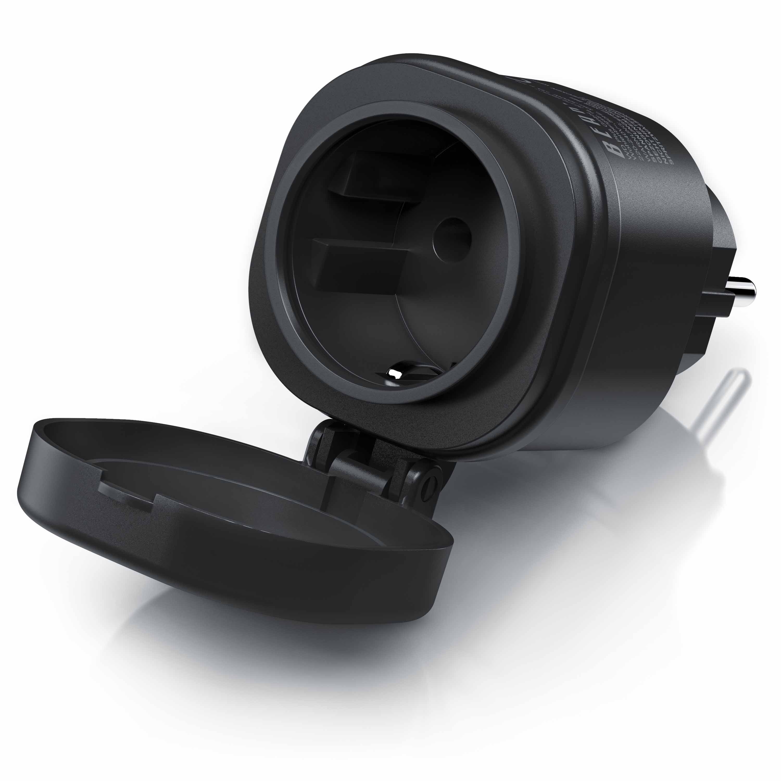 BEARWARE Wifi Outdoor Steckdose 2,4 Ghz WLAN Steuerung per App Smart Life / IP44 