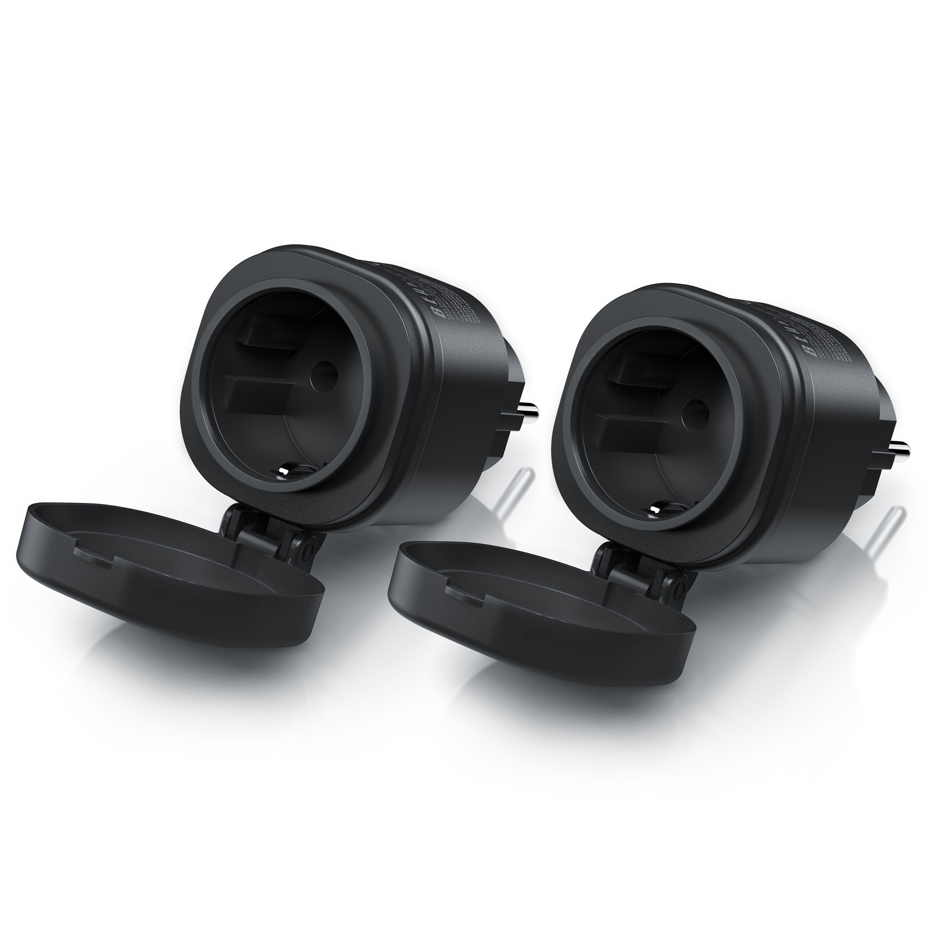 BEARWARE 2x Wifi Outdoor Steckdose 2,4 Ghz WLAN Steuerung per App Smart Life / IP44 