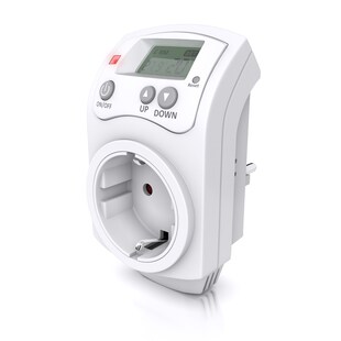 BEARWARE Steckdosen Thermostat programmierbar von 5°-30°C LCD Display mit Statusanzeige 