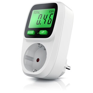 BEARWARE - Energiekostenmessgerät Stromkostenmessgerät Stromverbrauchszähler - Standby Verbrauchsmessung ab 0,2W - effektive Kostenüberwachung - 3680W 