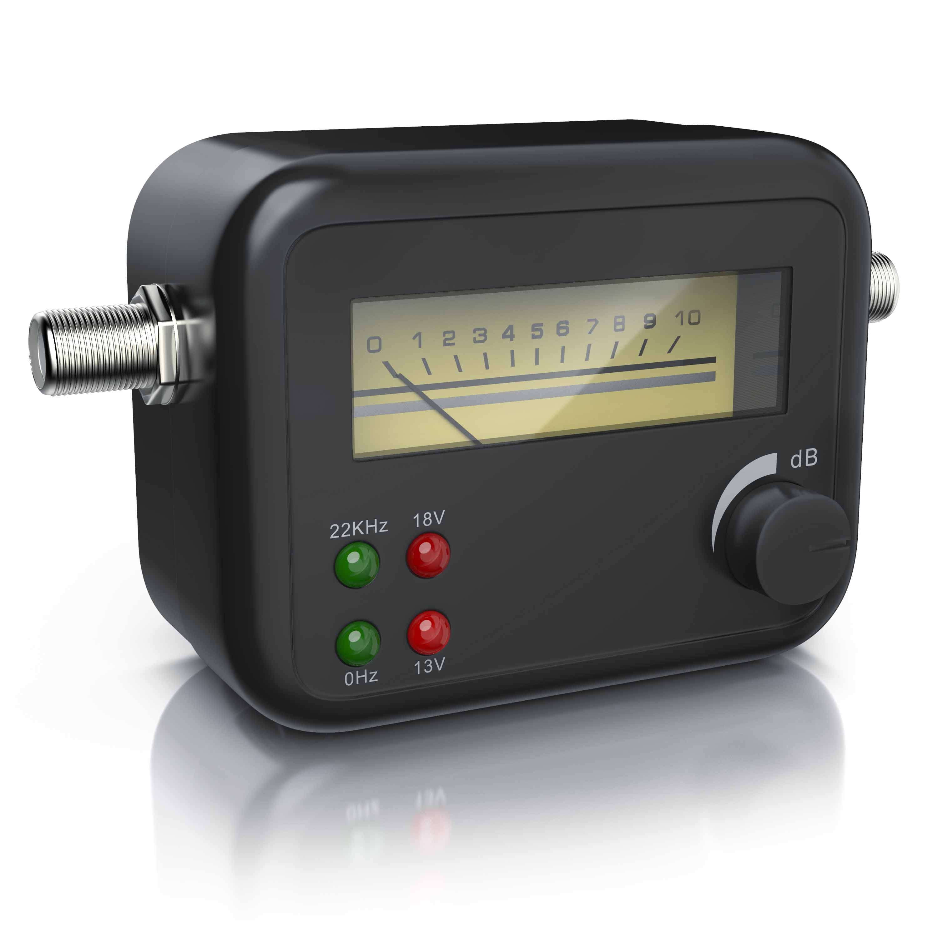 CSL Satellitenfinder mit Pegelskala HD-f&auml;hig / Zeigeranzeige mit Signalton / Satfinder 