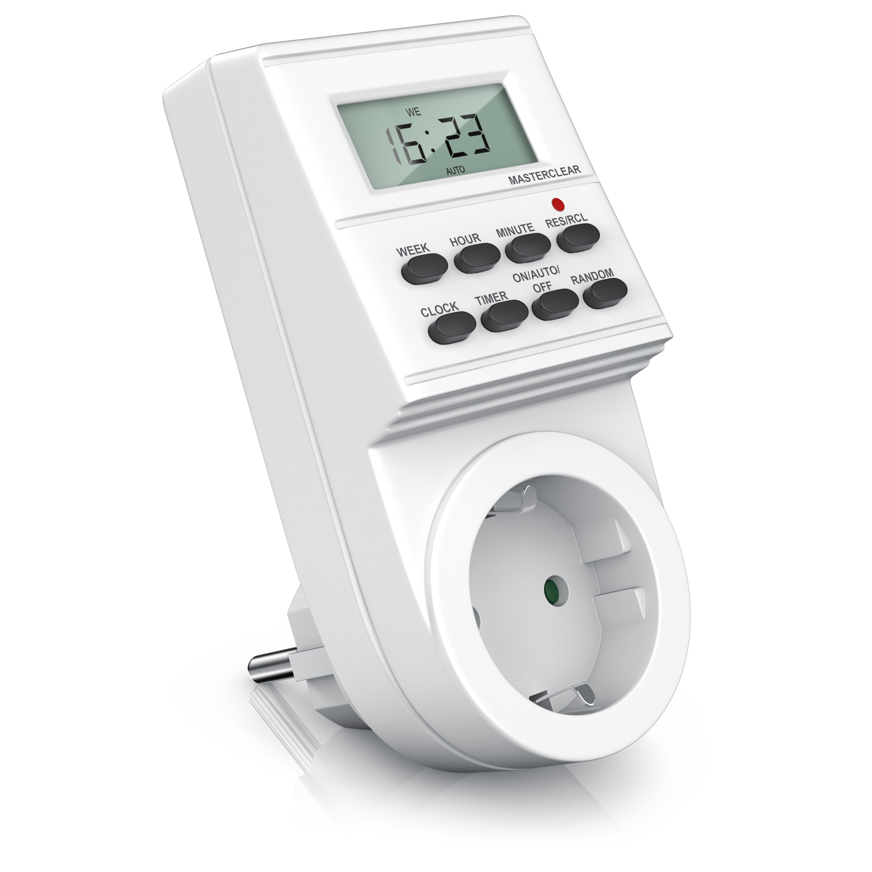 BEARWARE Zeitschaltuhr mit 1,5 LCD-Display 8 konfigurierbare Schaltprogramme 