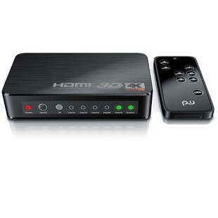 Primewire Ultra HD 4k 5-Port HDMI Umschalter inkl. Fernbedienung 5x HDMI IN / 1x HDMI OUT 