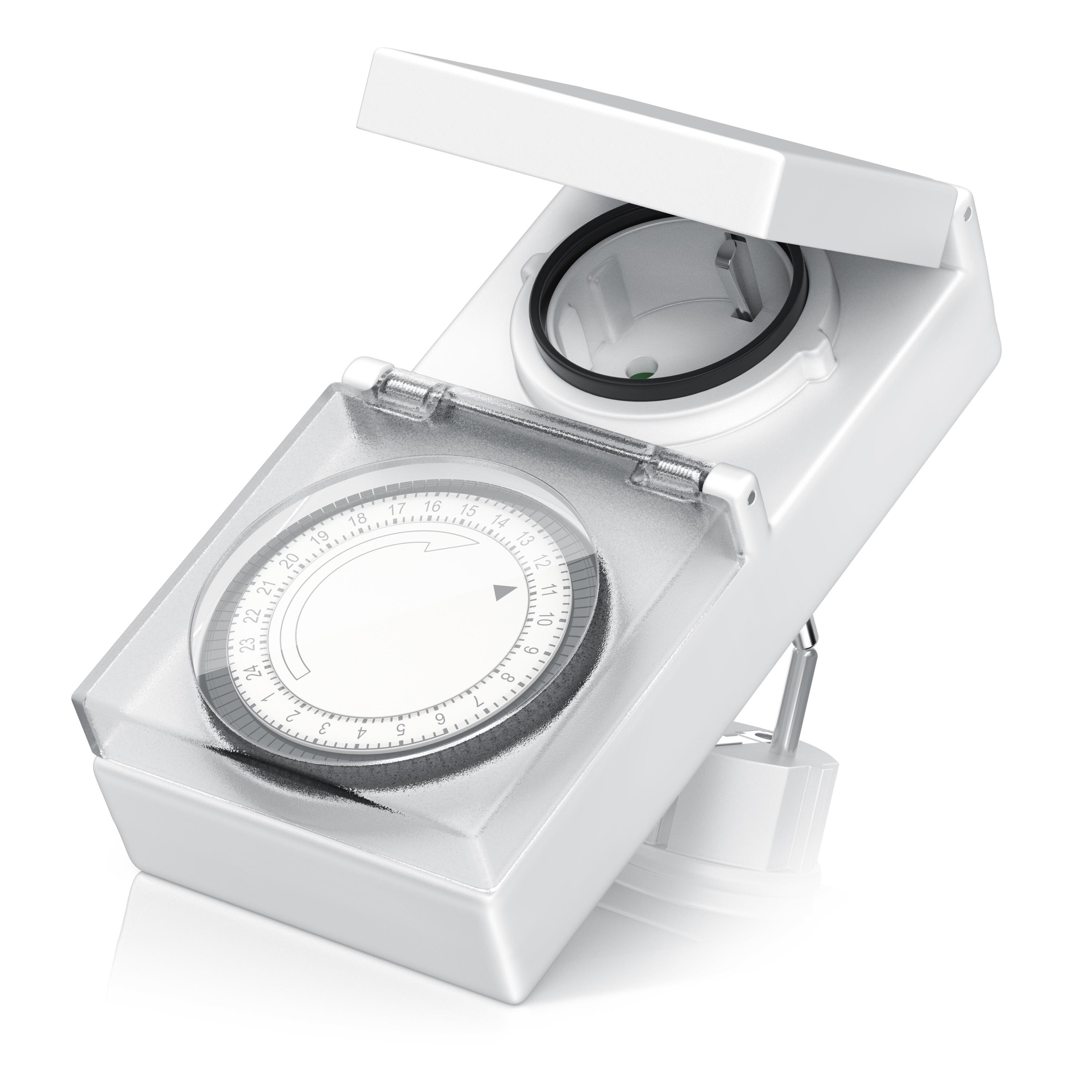 BEARWARE 24h Zeitschaltuhr Outdoor spritzwassergesch&uuml;tzt / f&uuml;r Innen und Au&szlig;en 