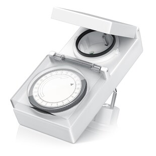 BEARWARE 24h Zeitschaltuhr Outdoor spritzwassergeschützt / für Innen und Außen 