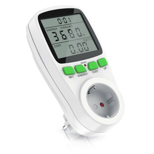 Arendo Stromkostenmessgerät zur effektiven Kostenüberwachung Energiekostenmessgerät 