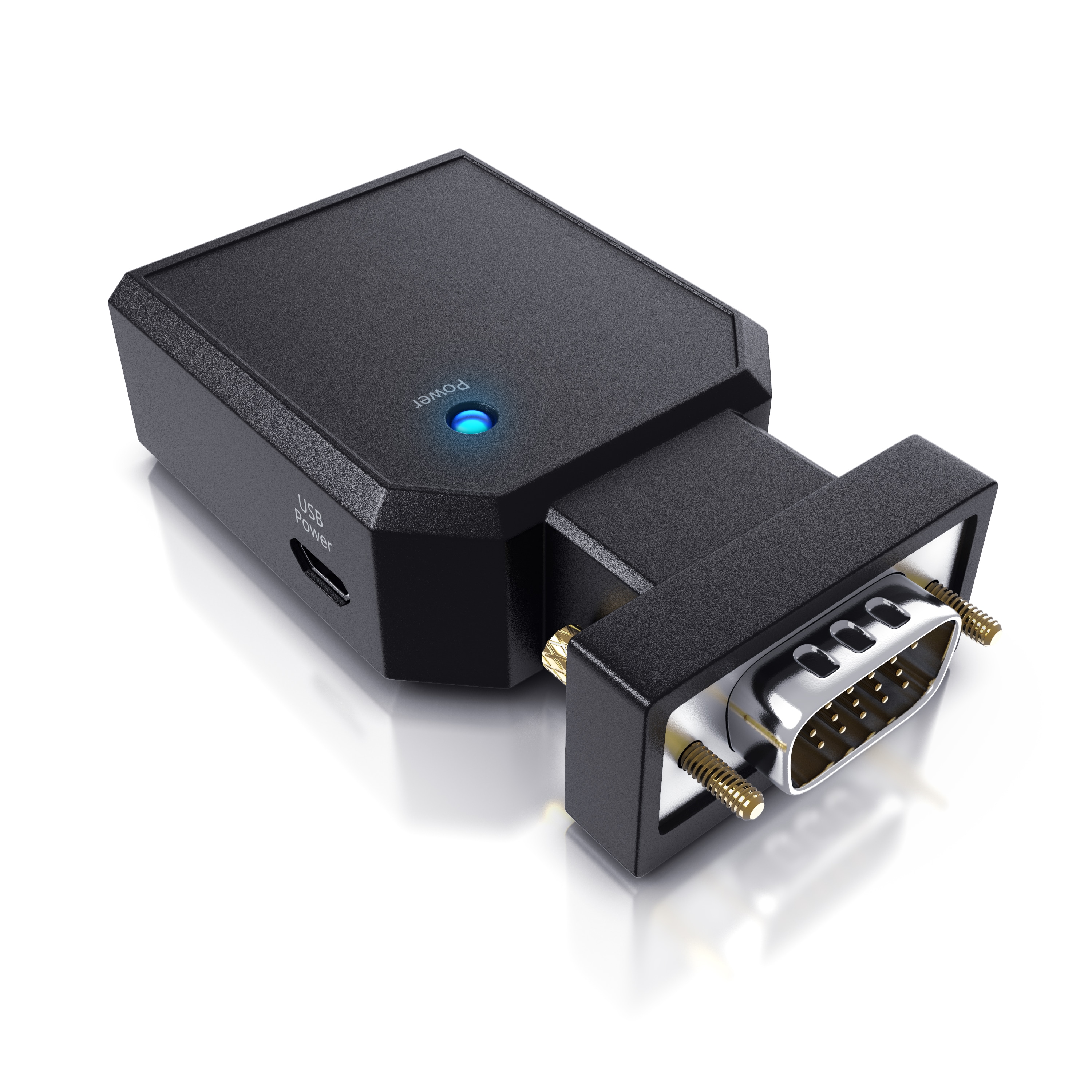 CSL 1080p VGA zu HDMI Video-/Audio Konverter, VGA & 3,5mm-Klinke zu HDMI Typ A 