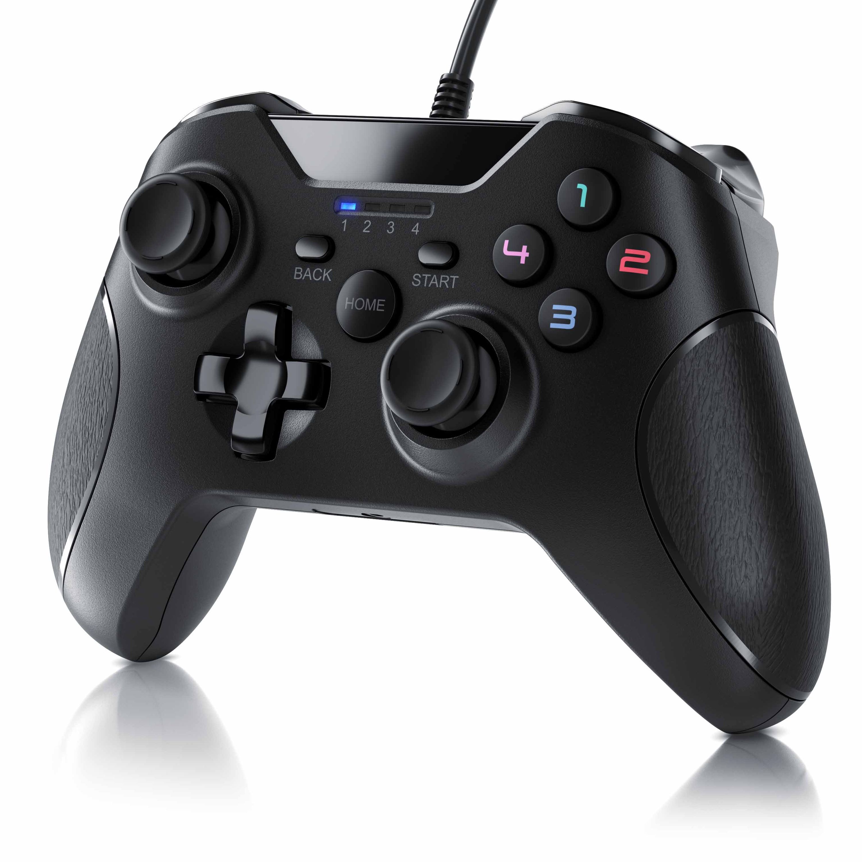CSL Gamepad f&uuml;r PC und PS3 im Xbox-Design Controller mit hochwertigen Analogsticks 