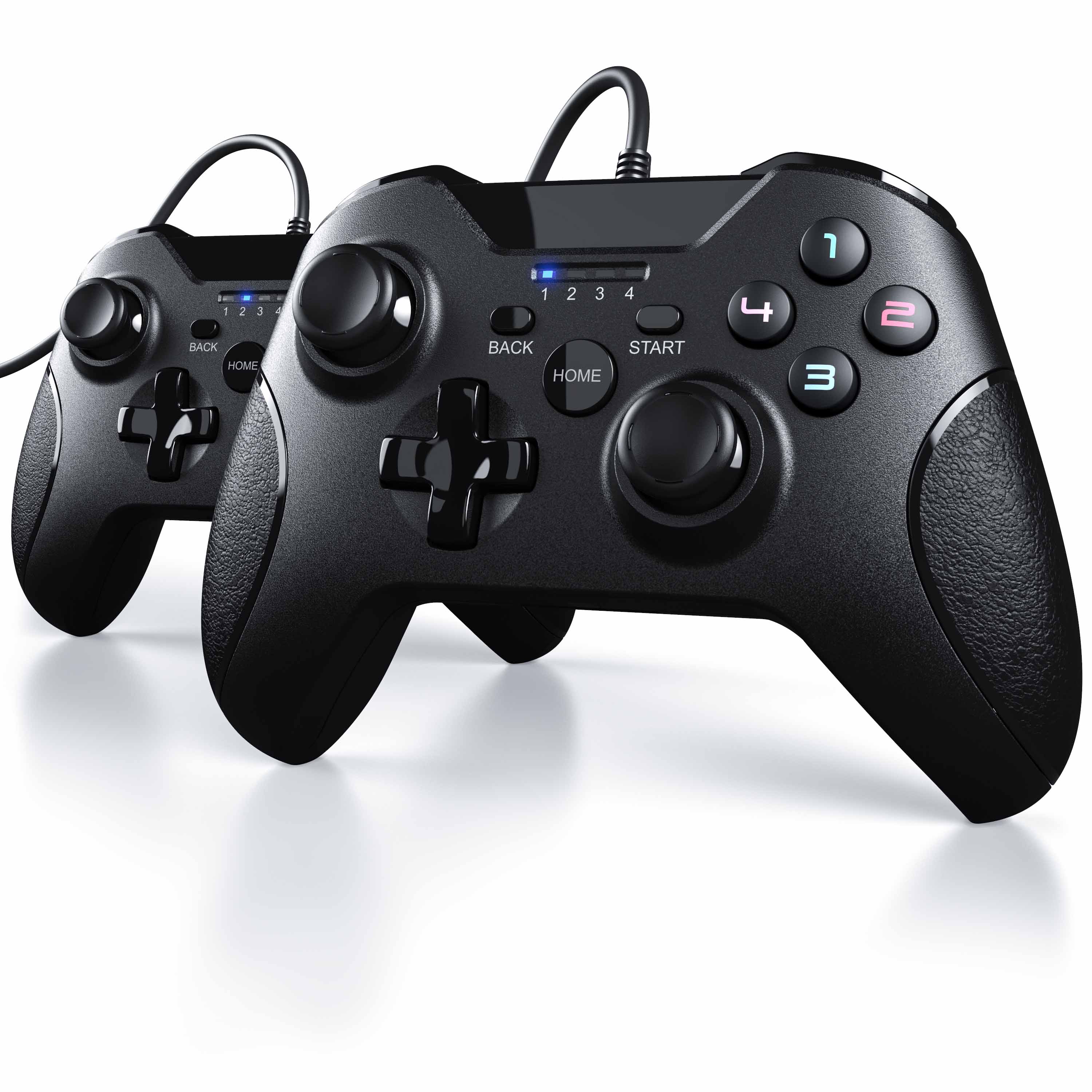 CSL 2x Gamepad f&uuml;r PC und PS3 im Xbox-Design Controller mit hochwertigen Analogsticks 