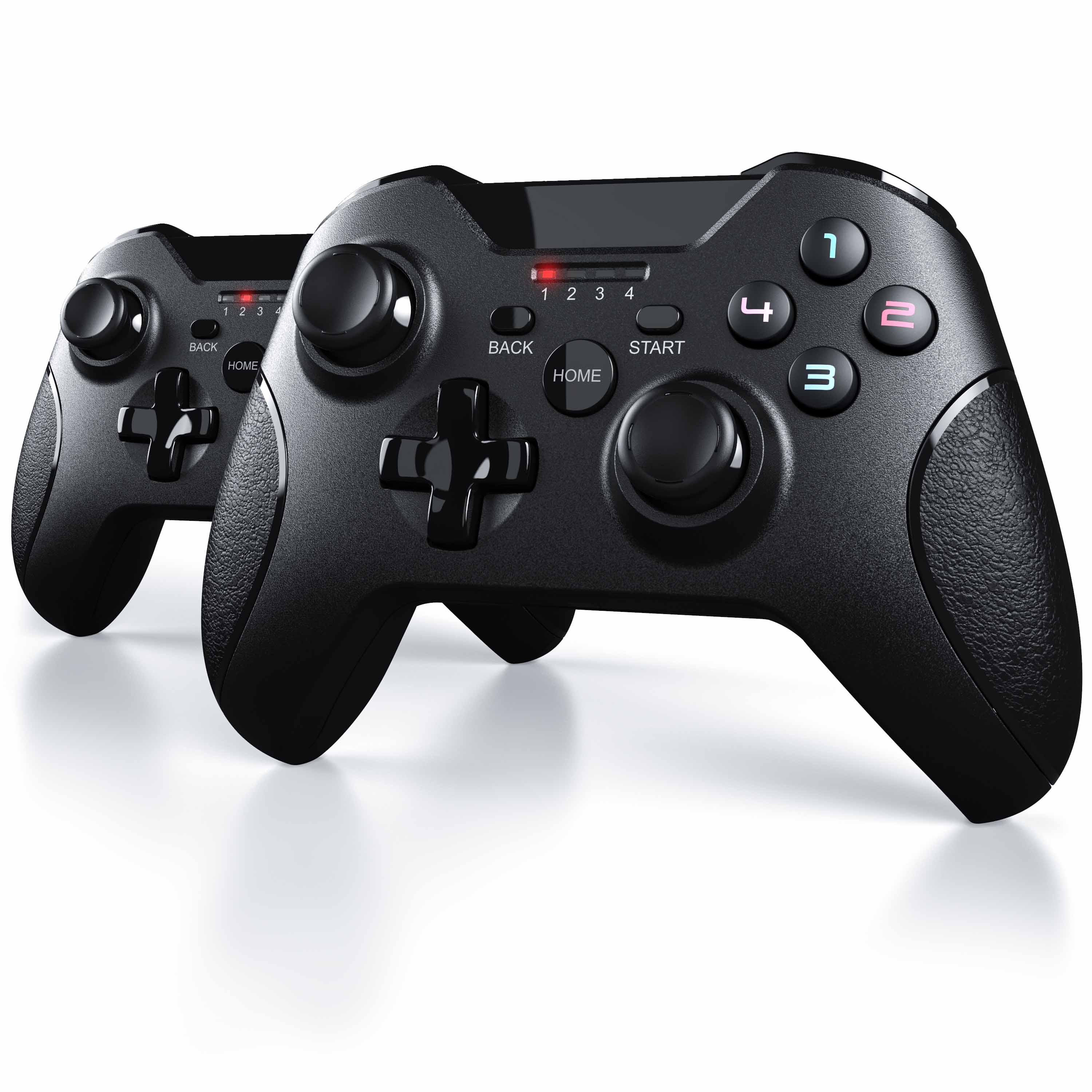 CSL 2x Wireless Gamepad f&uuml;r PC & PS3 im Xbox-Design kabellos mit 2,4 Ghz Dongle / geringe Deadzone 