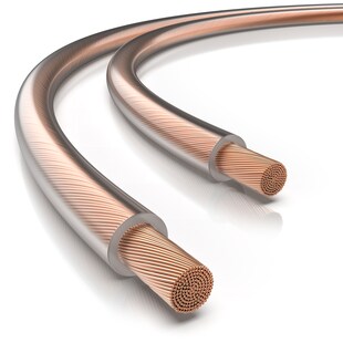 Primewire Lautsprecherkabel - OFC -  2 x 2,5 mm² Boxenkabel - Polaritätskennzeichnung - 50m 