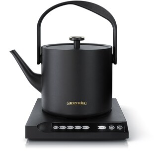Arendo Wasserkocher, 0,5 l, 1000 W, Edelstahl, Warmhaltefunktion, Temperatureinstellung 40° - 100° 