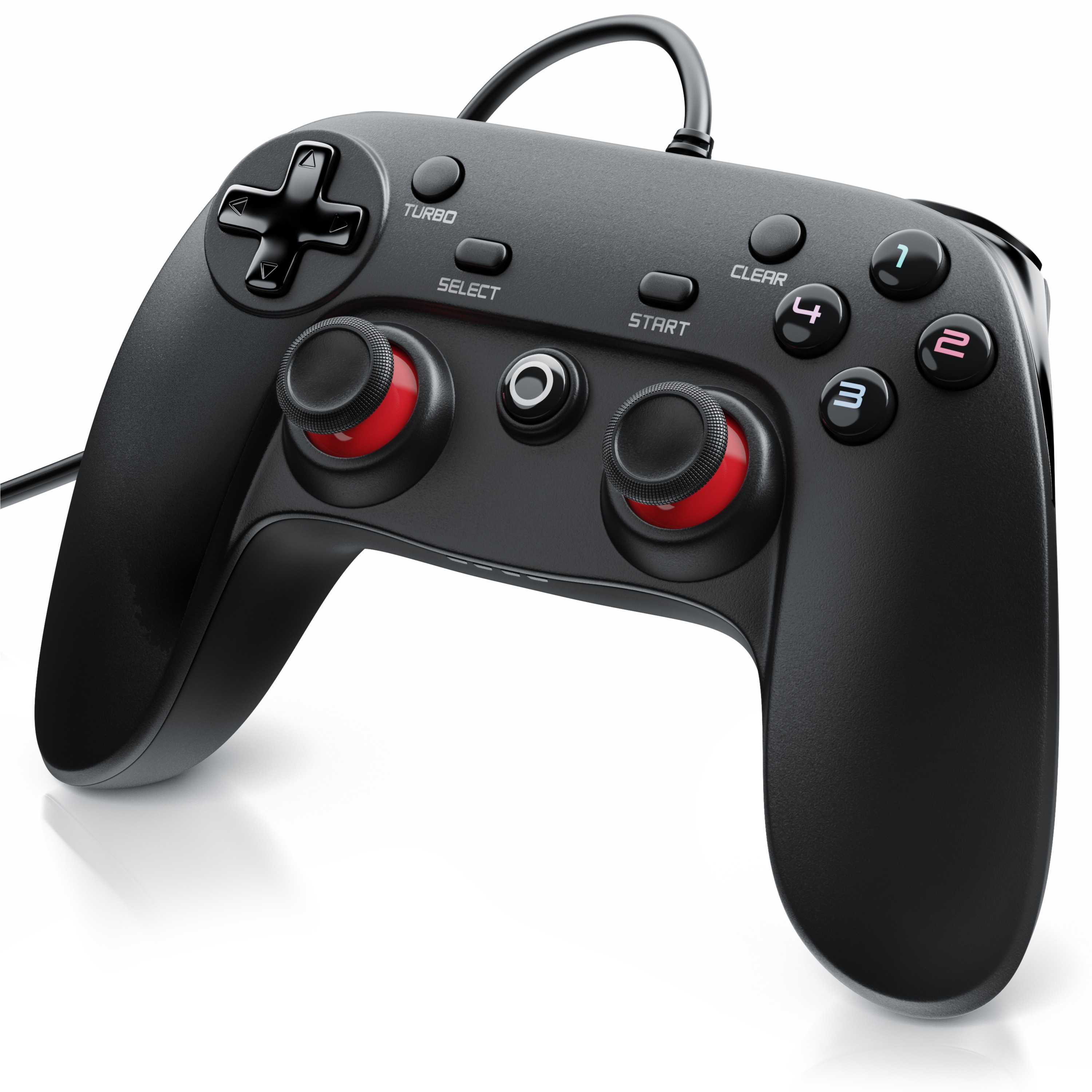 CSL PC & PS3 Gamepad Controller mit Dual Vibration Turbo-Funktion / Direct-Input / X-Input 
