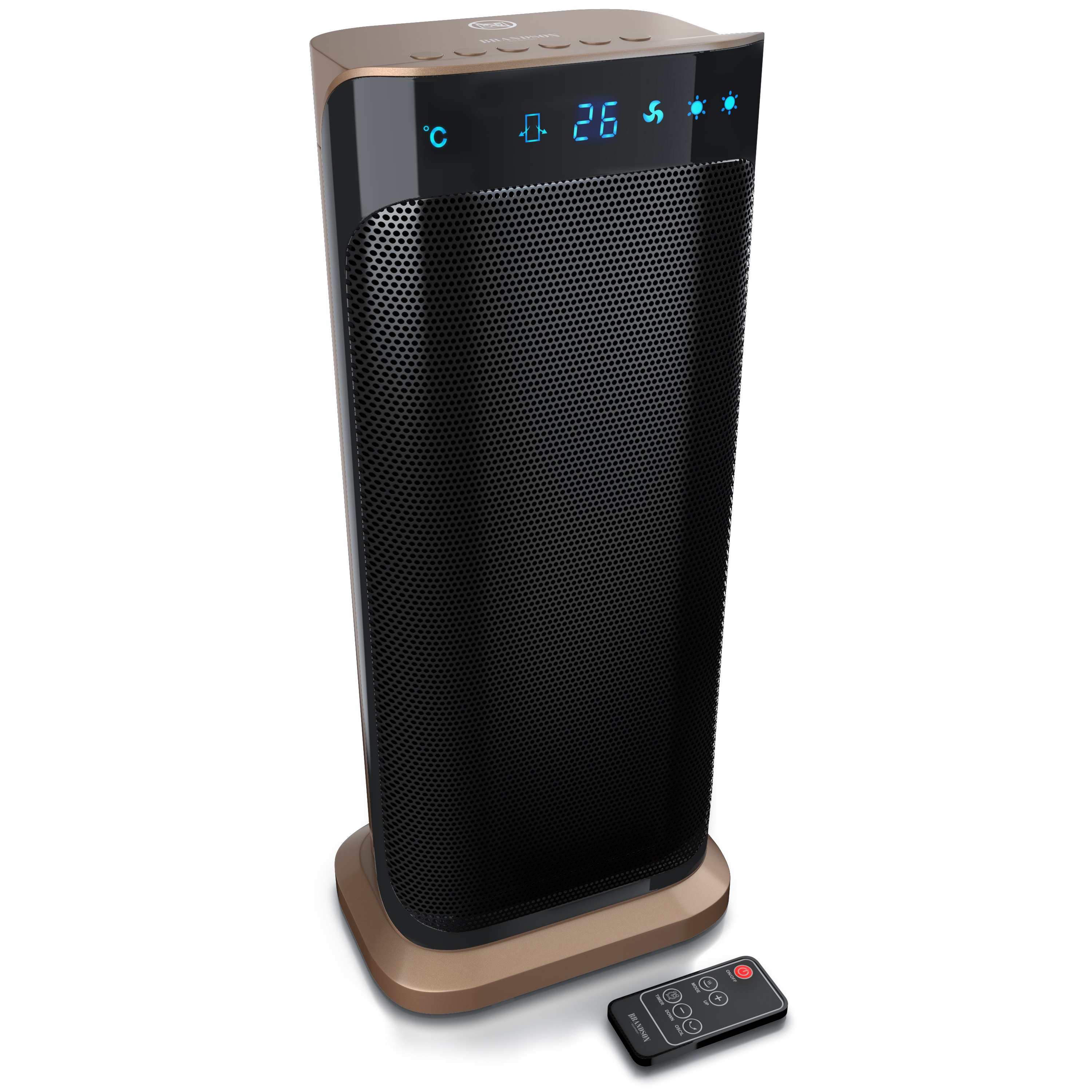 Brandson Heizl&uuml;fter energiesparend, Keramik Heizl&uuml;fter, 2000W, 2 Leistungsstufen, &Uuml;berhitzungsschutz, Automatische Abschaltung, Umkippschutz 