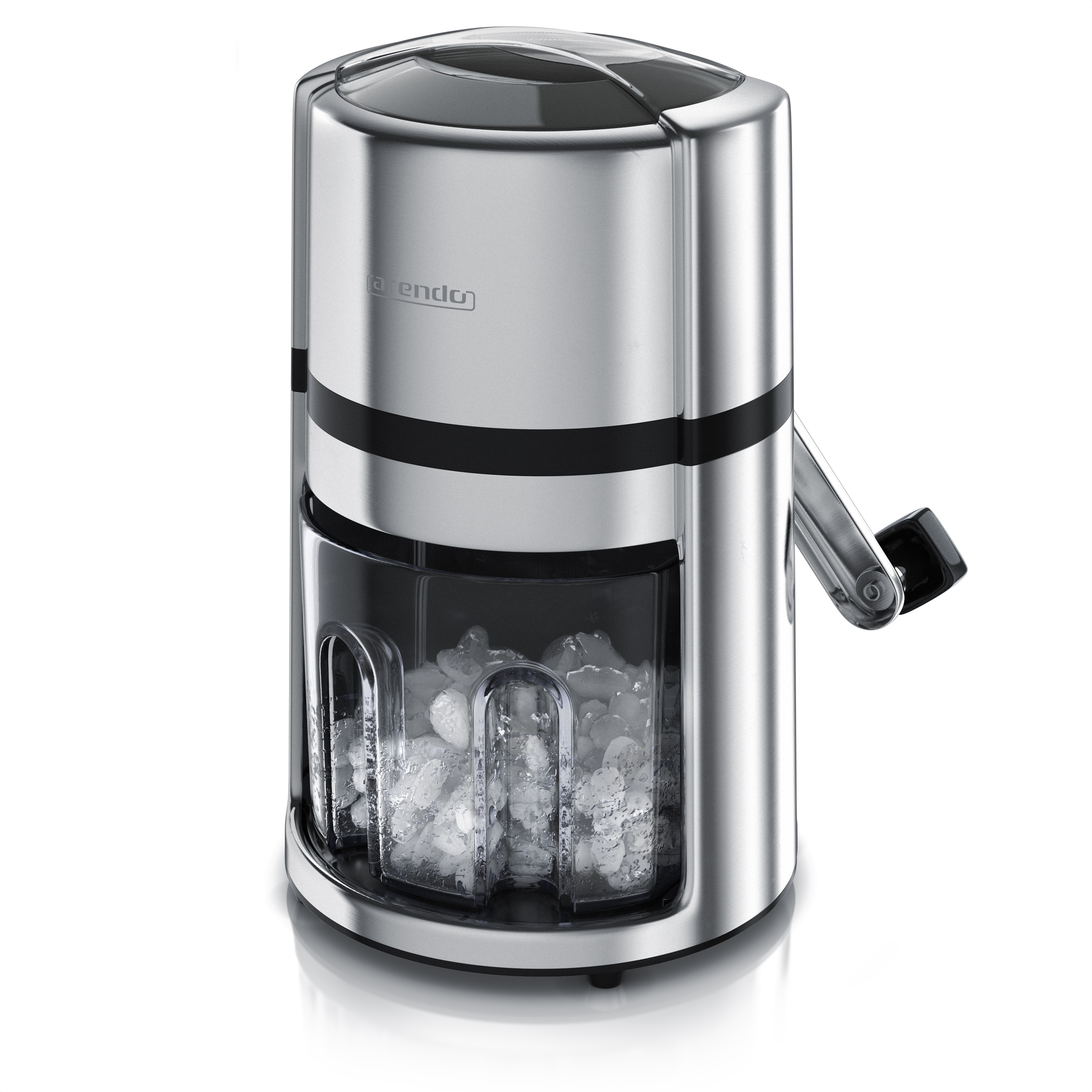 Arendo Eiscrusher 1,1 L - Eiszerkleinerer - zum K&uuml;hlen und Frischhalten - stromloser Betrieb, &uuml;berall verwendbar - Auffangbeh&auml;lter einfach entnehmbar 