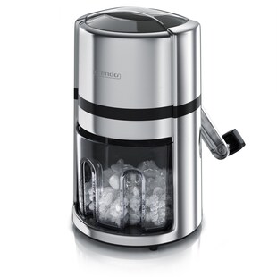 Arendo Eiscrusher 1,1 L - Eiszerkleinerer - zum Kühlen und Frischhalten - stromloser Betrieb, überall verwendbar - Auffangbehälter einfach entnehmbar 