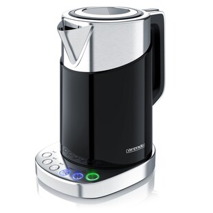 Arendo Wasserkocher 1,7 l, 3000 W, Edelstahl, Schnellkoch Funktion, Temperatureinstellung 70° C - 100° C 