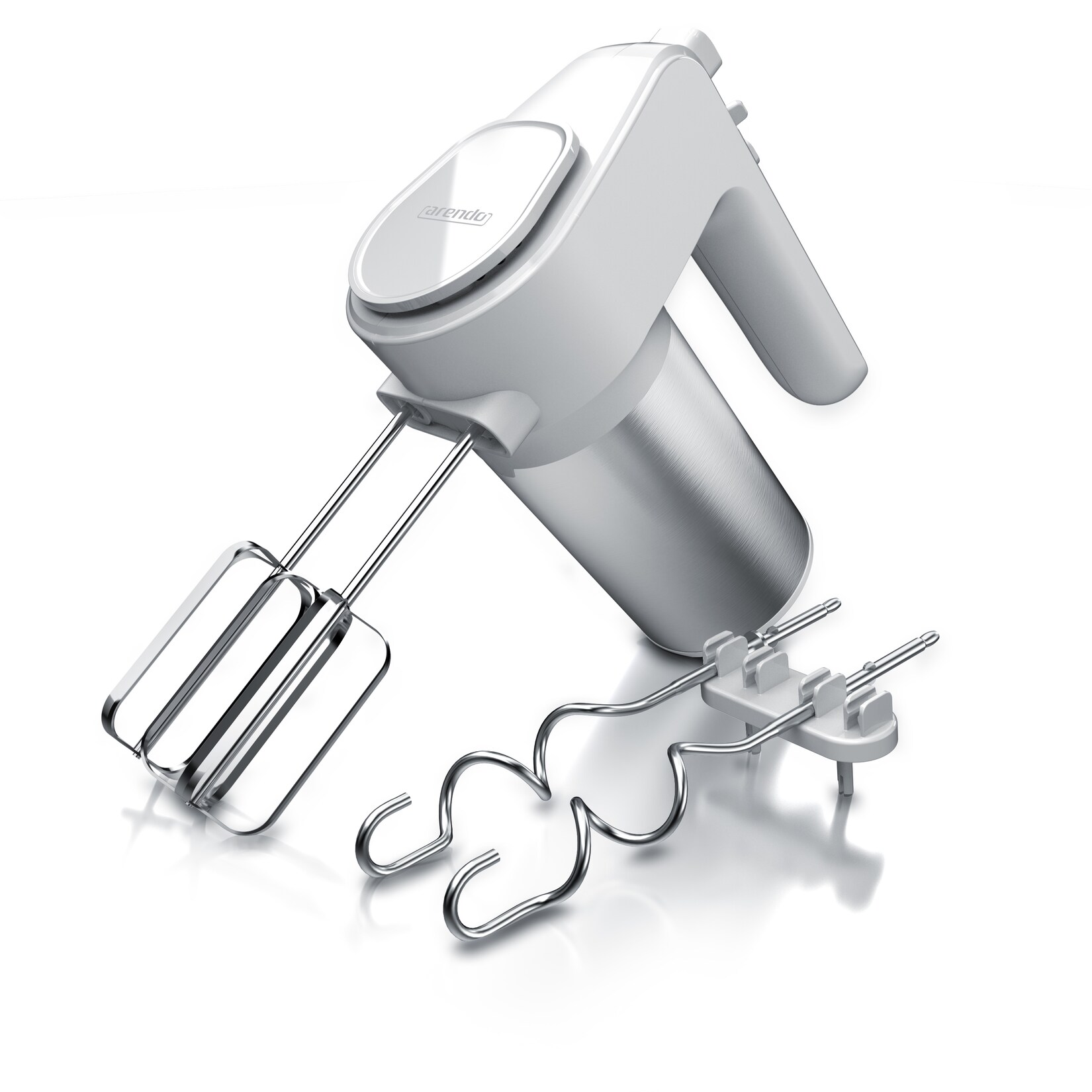 Elektrischer Handmixer inkl. 2 x Quirle und 2 x Knethaken aus Edelstahl
