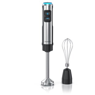 Arendo Edelstahl Stabmixer mit Schneebesenaufsatz Pürierstab mit abnehmbarem Mixfuß 