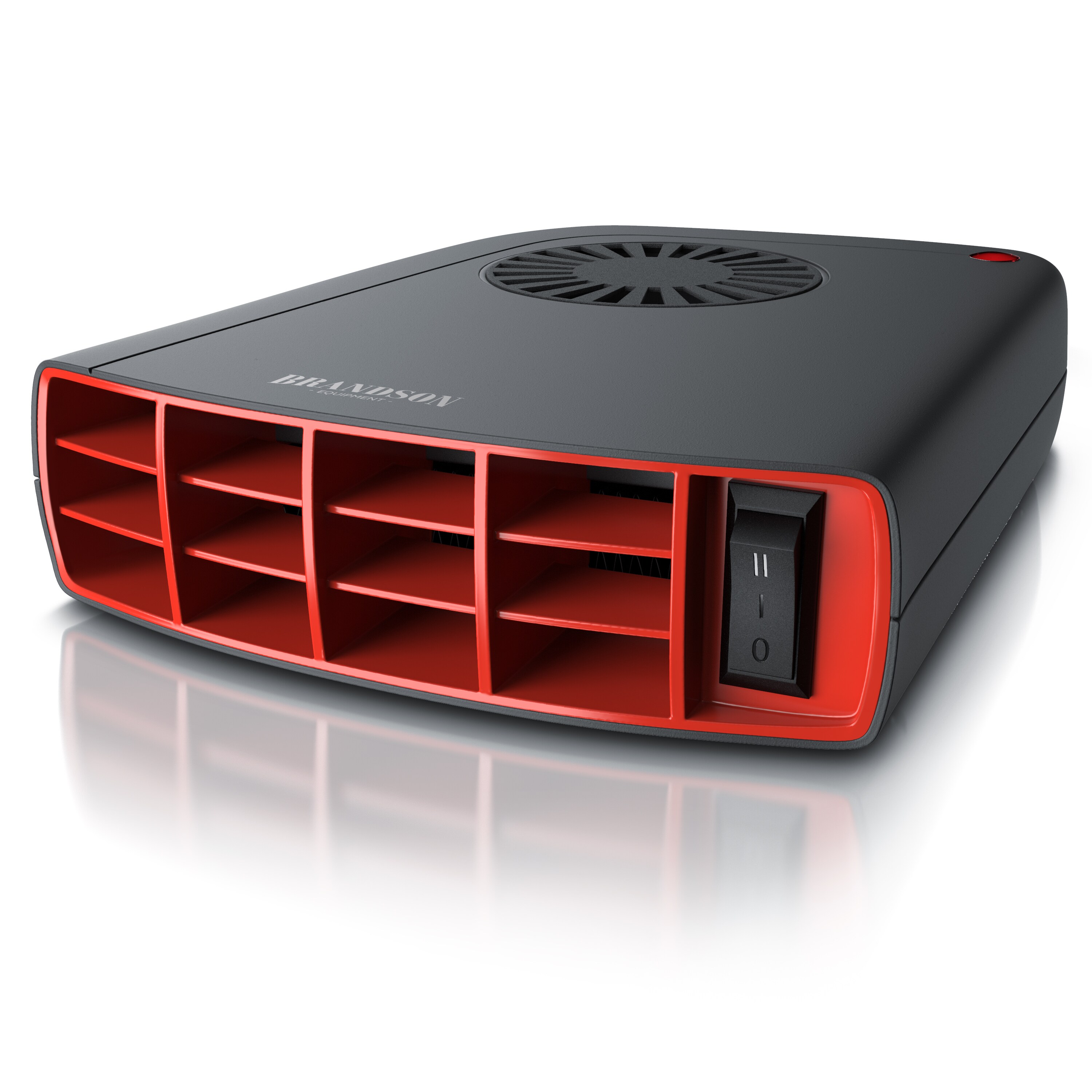 Brandson Heizl&uuml;fter 1400W, Innenraumheizung, mobile Auto Heizung, PKW, &Uuml;berhitzungsschutz, Entfroster Standheizung, Schwarz/Rot 