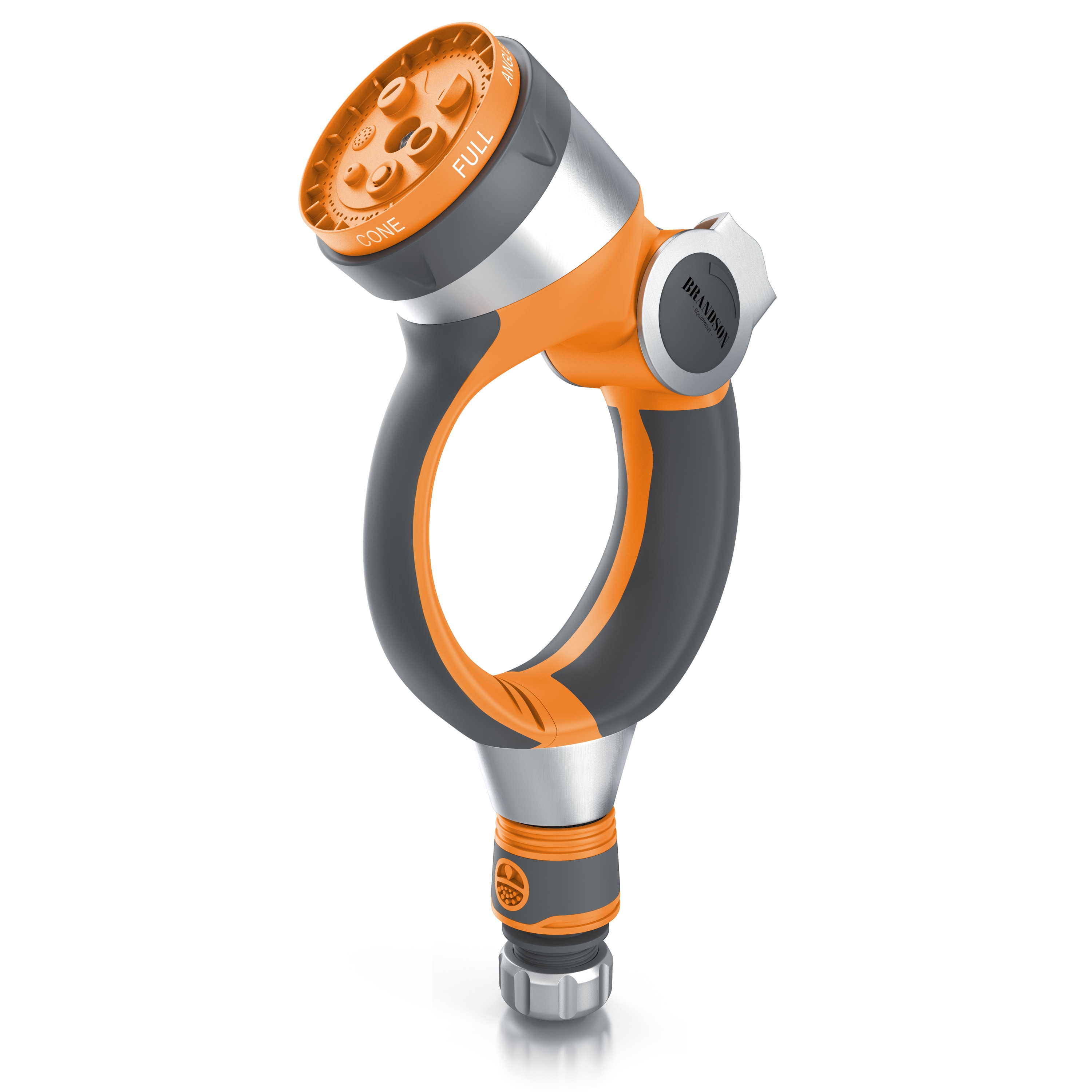 Brandson Garten-Handbrause | Gartenpistole Gartenbrause | 7 Spr&uuml;hprofile | Schieberegler | Pistolengriff mit Halteclip | 1-8 bar Wasserdruck 