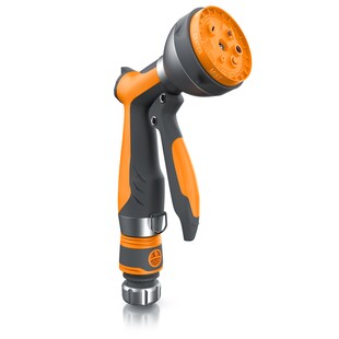 Brandson Garten Handbrause 7 Sprühprofile - Gartenbrause für Gartenschlauch - Spritzpistole Pistolengriff mit Halteclip - 1-8 bar Wasserdruck 