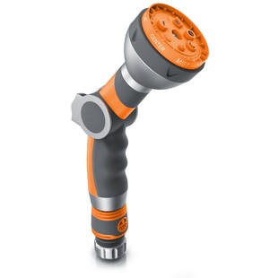 Brandson Gartenbrause 7 Sprühprofile - Garten Handbrause für Gartenschlauch - Pistolengriff mit Halteclip - 1-8 bar Wasserdruck - regelbar 