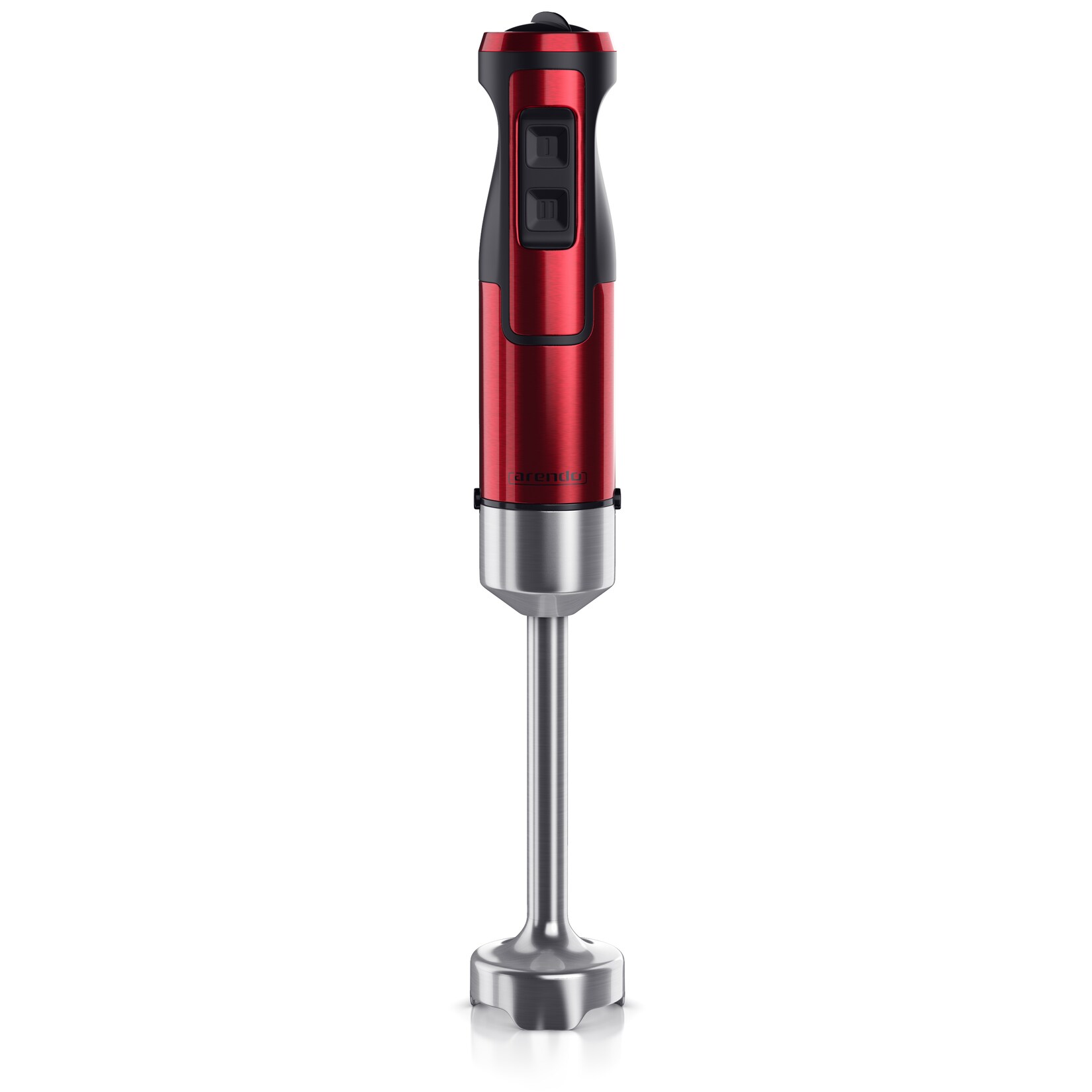 Edelstahl Stabmixer in rot Handmixer - Pürierstab - stufenlose Regelung