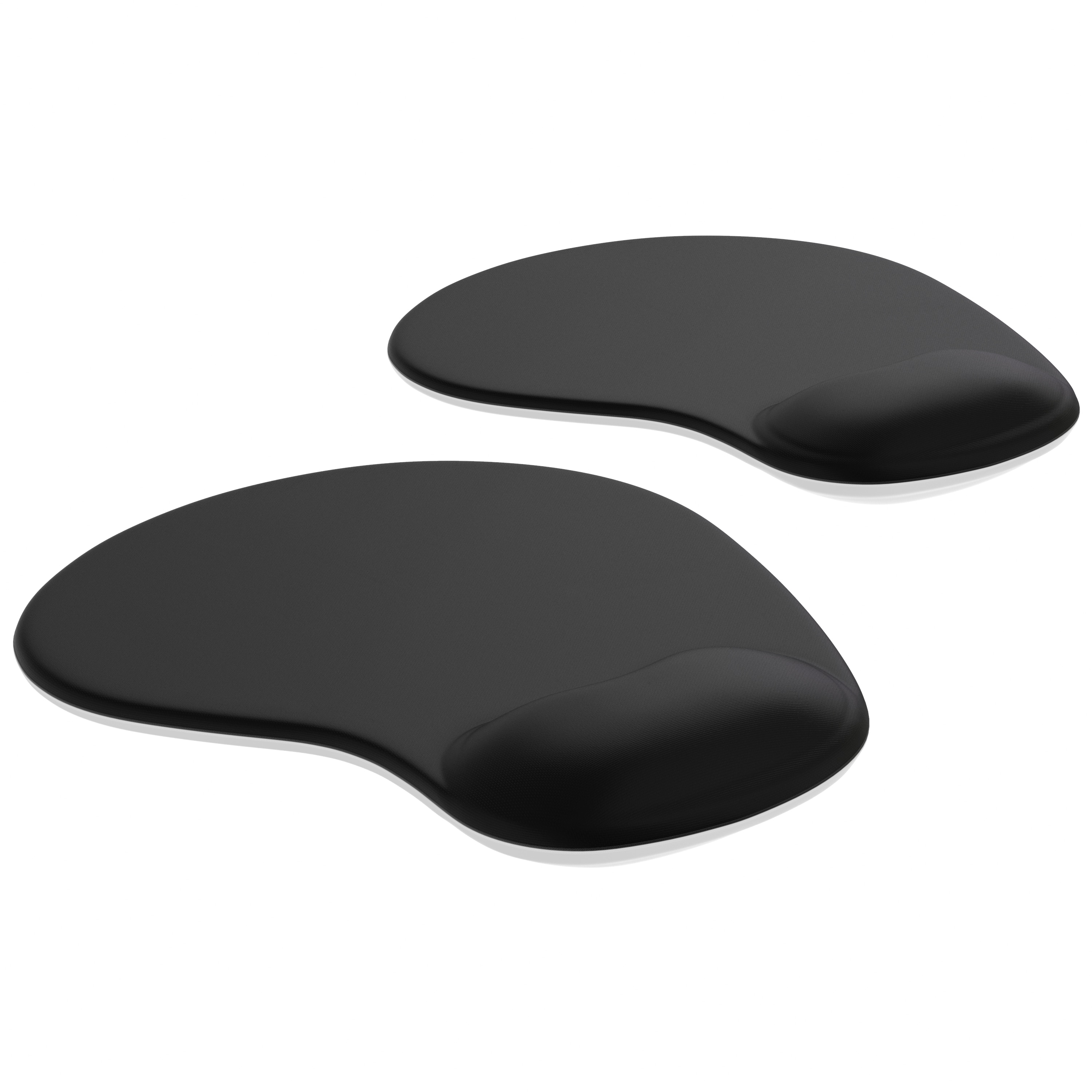 CSL Mauspad 2er Spar-Set mit ergonomischer Handgelenkauflage, Gel Komfort Office Mousepad 