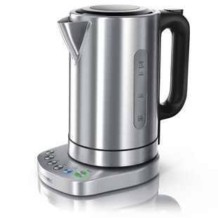 Arendo Wasserkocher 1,7 l, 3000 W, Edelstahl, Schnellkoch, einstellbare Temperatur, Warmhaltefunktion 