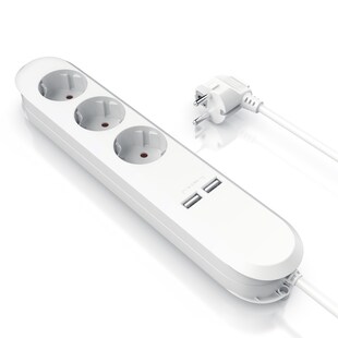 BEARWARE Steckdosenleiste Mehrfachsteckdose Steckerleiste 3680W, 3-fach 