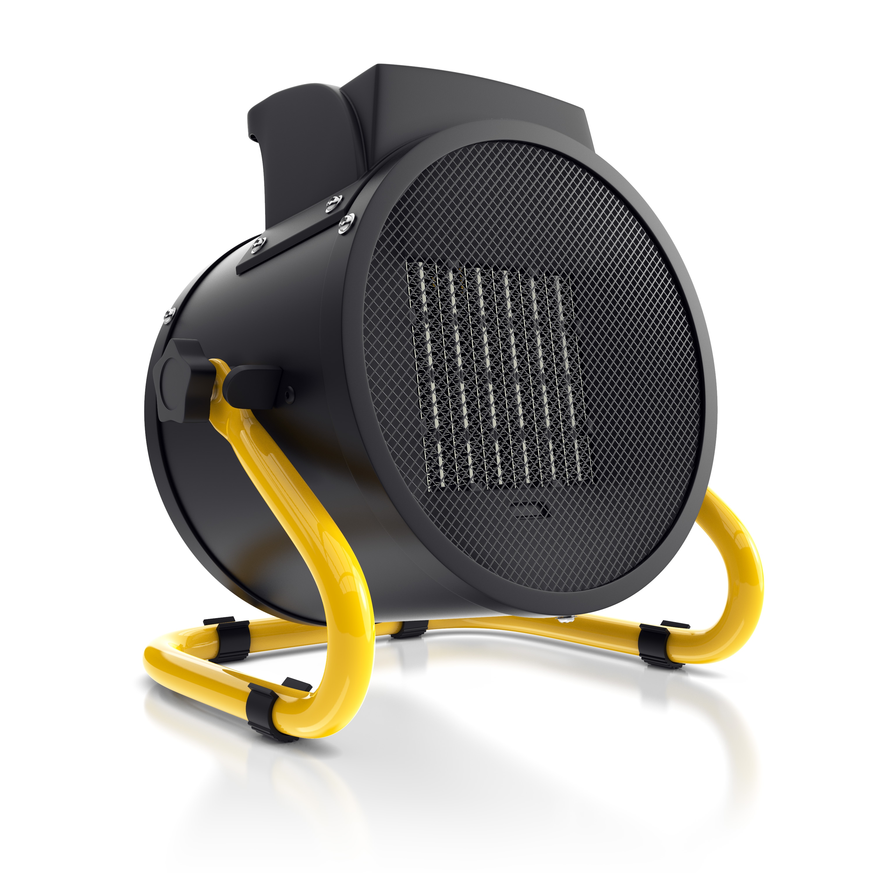 Brandson Bauheizer mit Tragegriff 3000W, Keramikheizer, Heizl&uuml;fter, Heizgebl&auml;se 3 kW, &Uuml;berhitzungsschutz, Automatische Abschaltung, 2 Leistungsstufen 