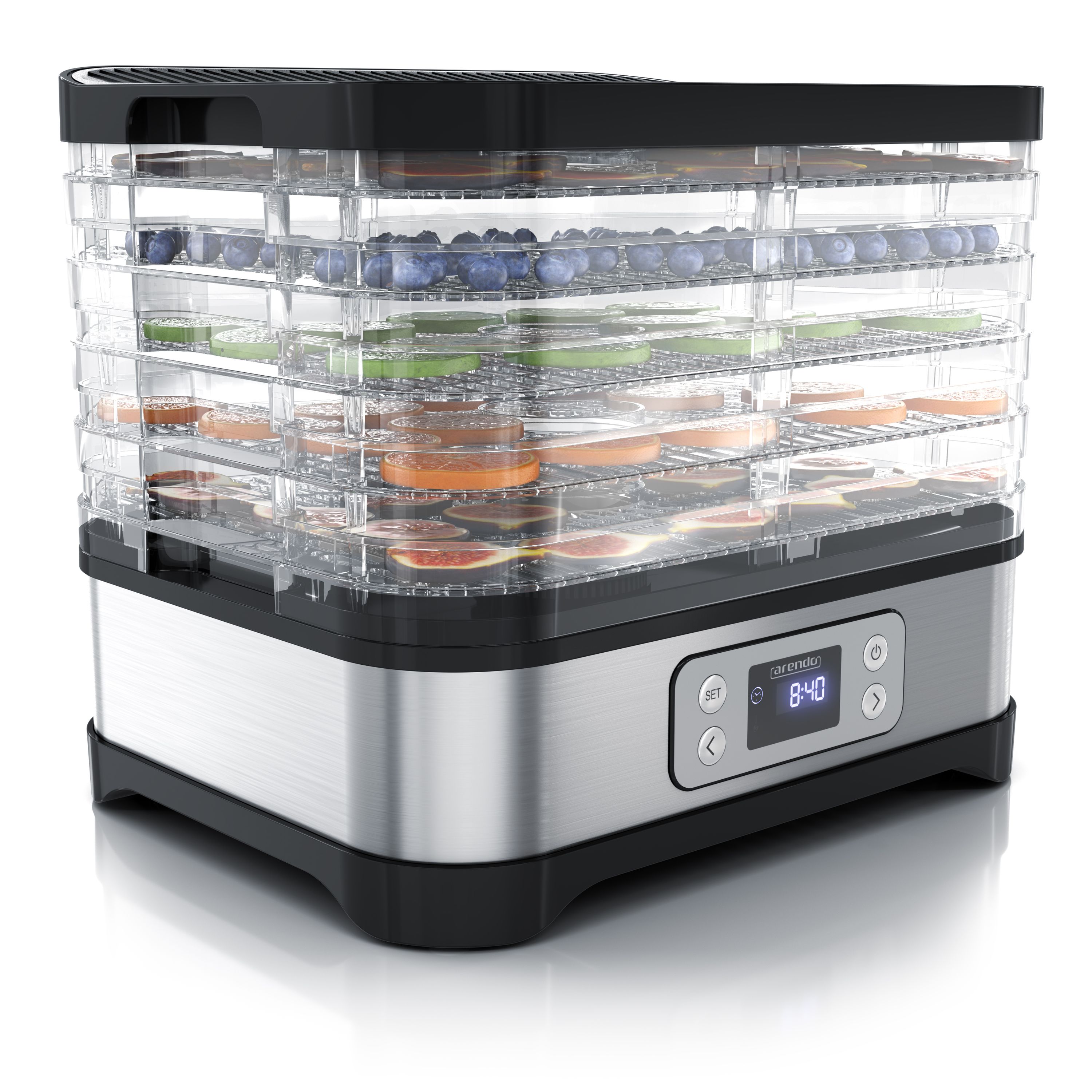 Arendo D&ouml;rrautomat mit Temperaturregler D&ouml;rrger&auml;t DEHYDRATOR 