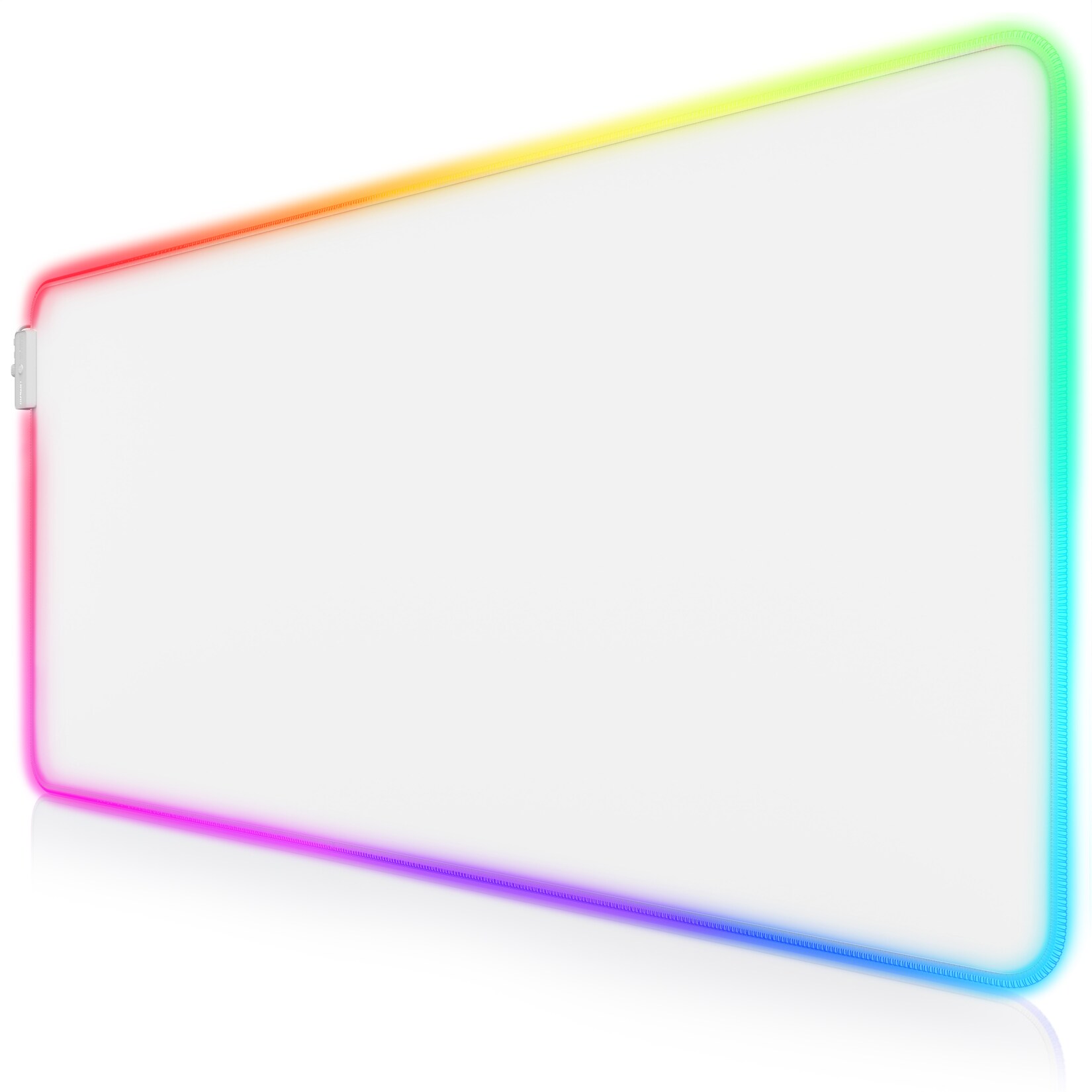 TITANWOLF - RGB Gaming Mauspad - LED Schreibtischunterlage - 900x400 mm Übergröße - XXL Mousepad - LED Multi Color - 11 Beleuchtungs-Modi