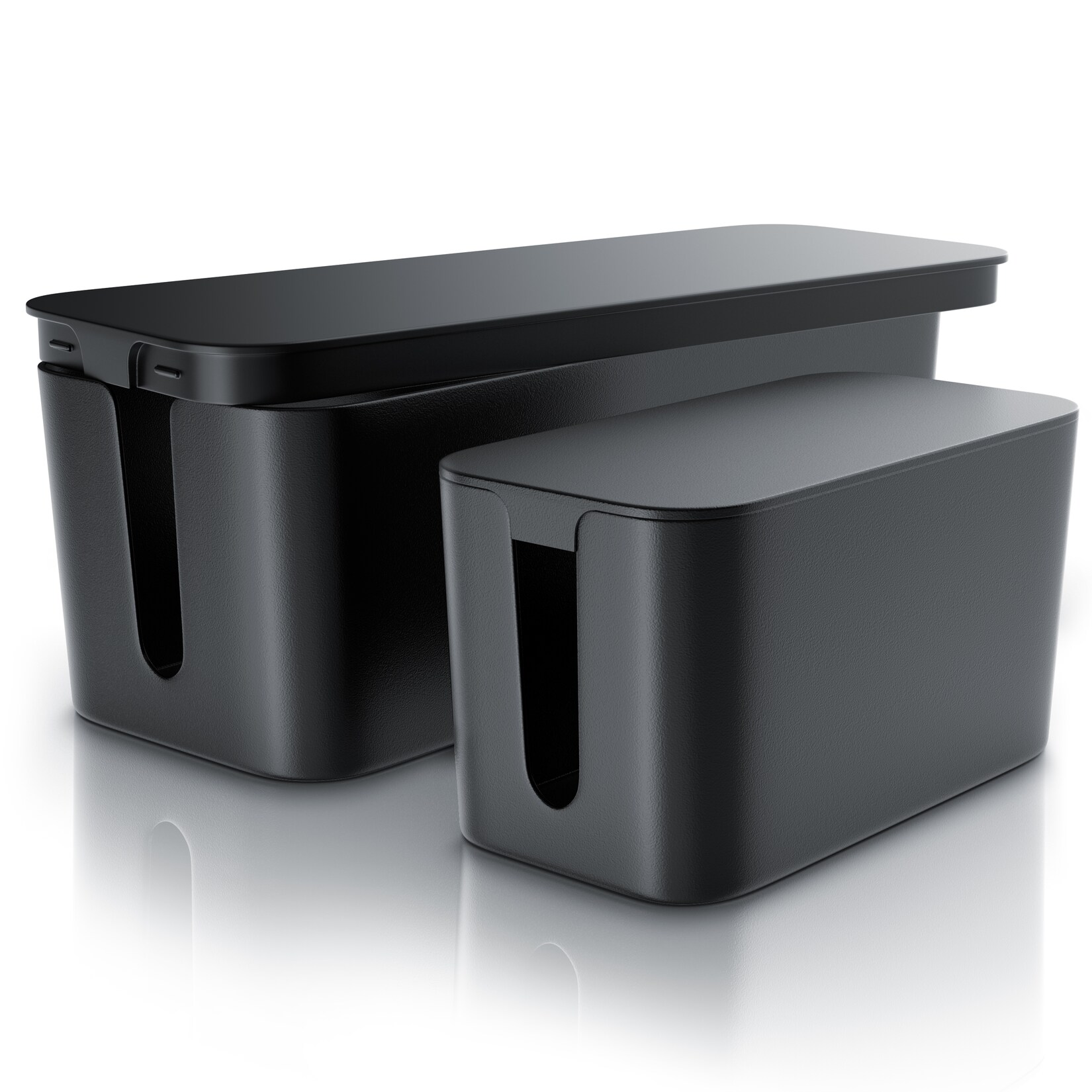 BEARWARE Kabelbox Kabelbox mit Gummifüßen - Kabelmanagement / dezente Optik / Ladebox