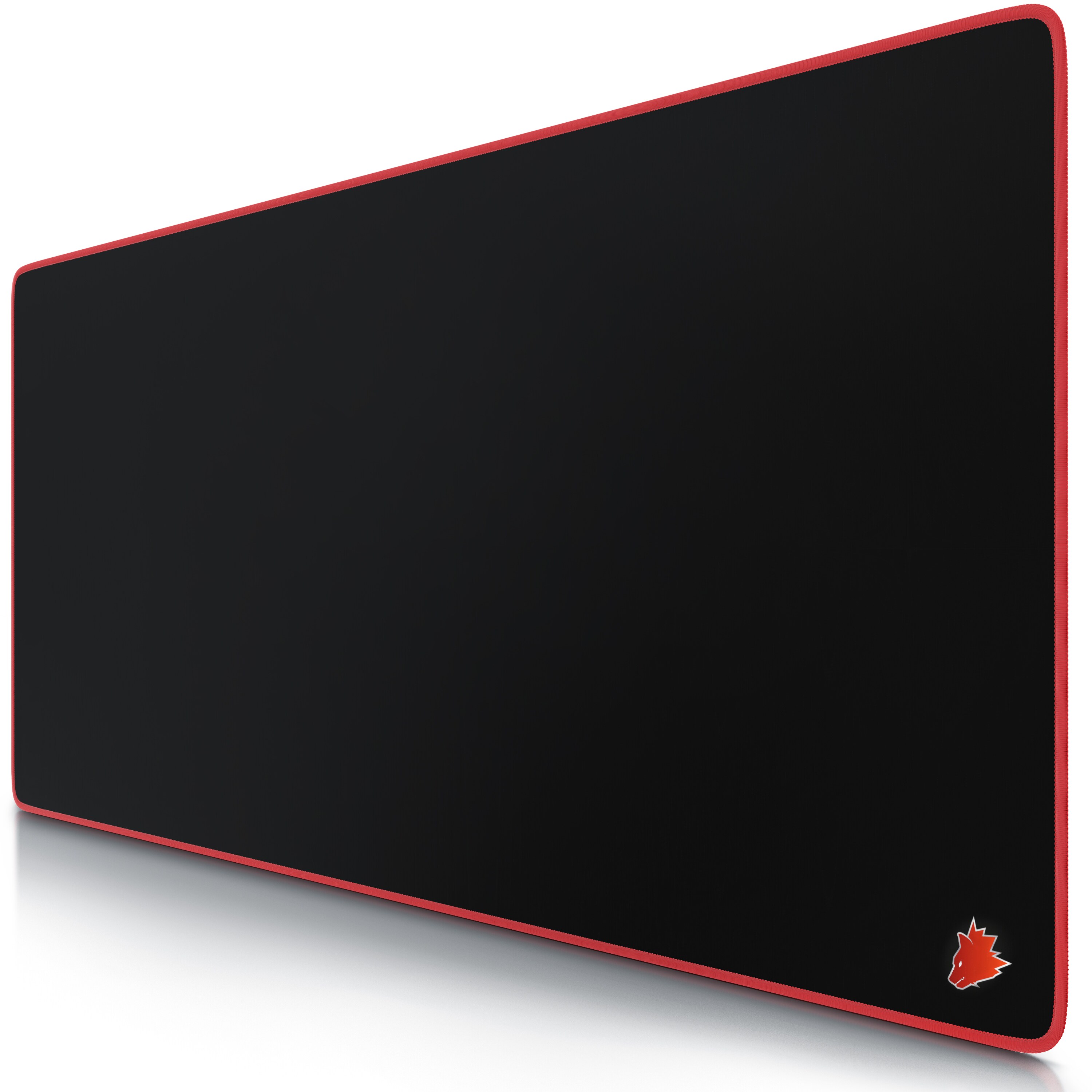 Titanwolf Gaming Mauspad, XXL Speed Gaming Mousepad / Extragro&szlig;e Fl&auml;che von 900 x 400mm, Kopf rot 