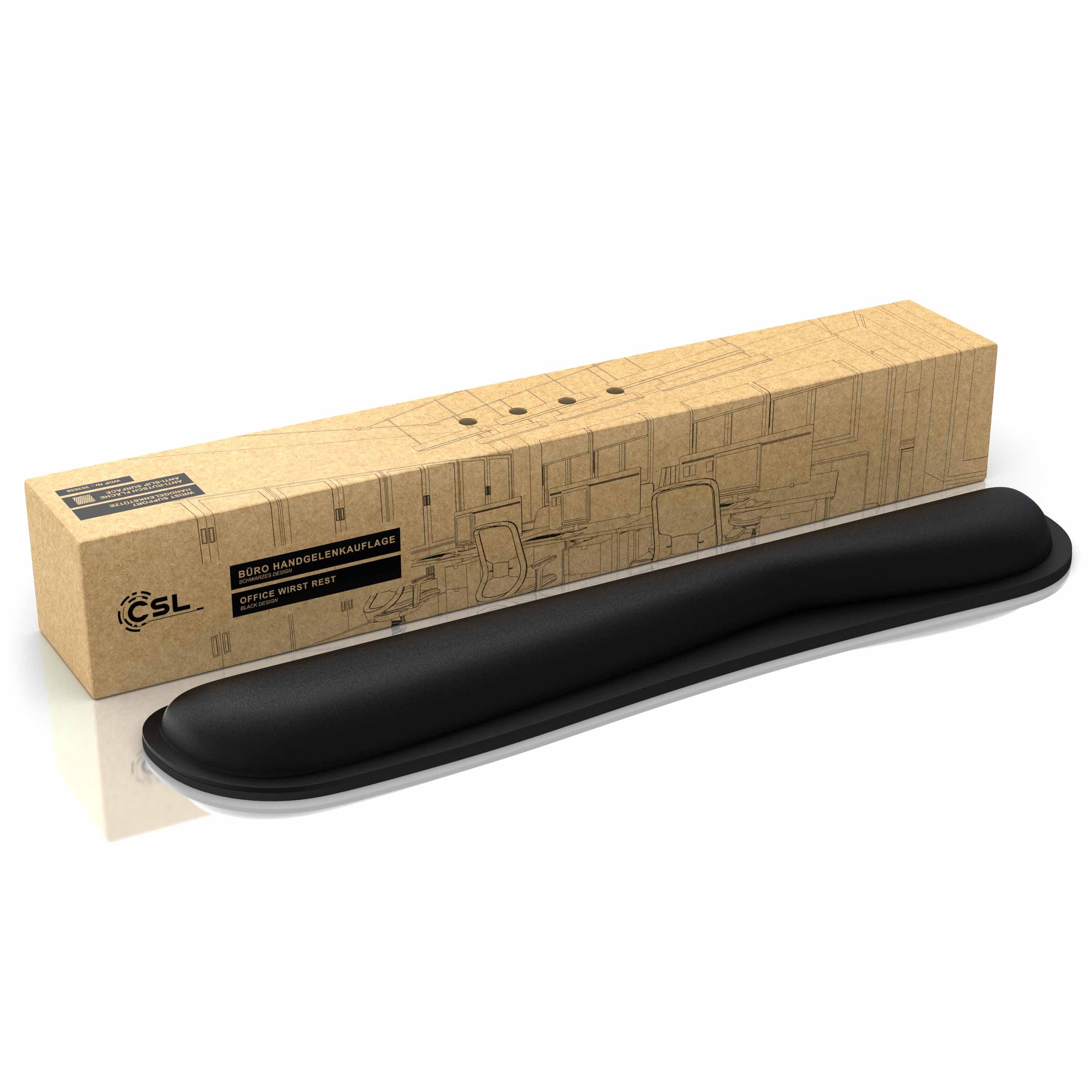 Lives Cloud-Handgelenkauflage 2024 – 3-in-1 Set Mit Memory-Schaum, Leder-Schreibtischunterlage & Mauspad, Ergonomisch Für Mehr Komfort