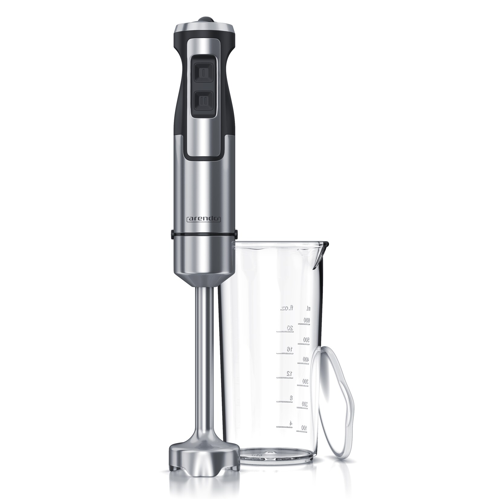 Edelstahl Pürierstab mit Messbecher Handmixer - Stabmixer - stufenlose Regelung