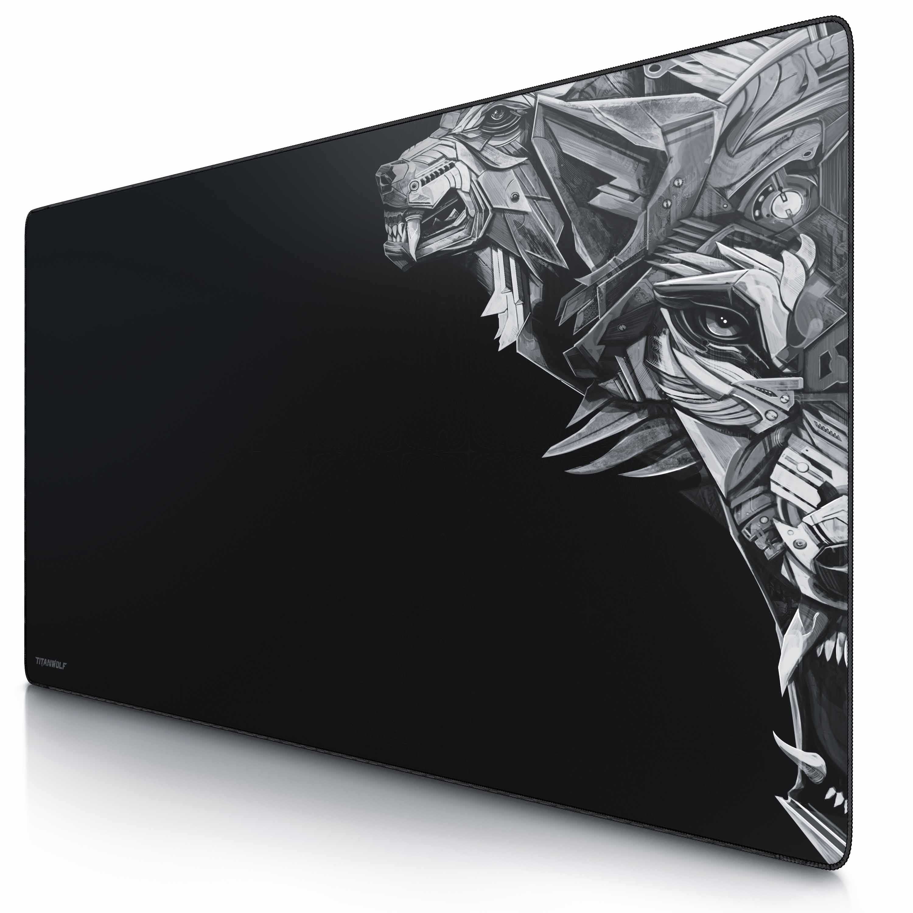 Titanwolf Gaming Mauspad, XXXL Speed Mousepad 1200 x 600 mm, Geschwindigkeit & Pr&auml;zision, Delta 