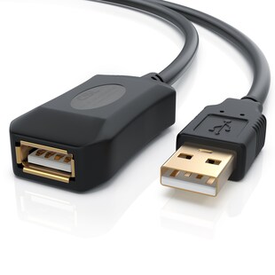 CSL USB 2.0 Typ A Verlängerungskabel, aktives Repeater Kabel / Verlängerung mit Signalverstärkung - 5m 