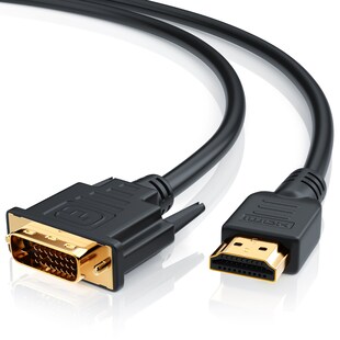 CSL DVI-D (DL) zu HDMI Typ A Video-Kabel, Full HD Dual Link HDTV Adapter / Konverter Kabel - 5m 
