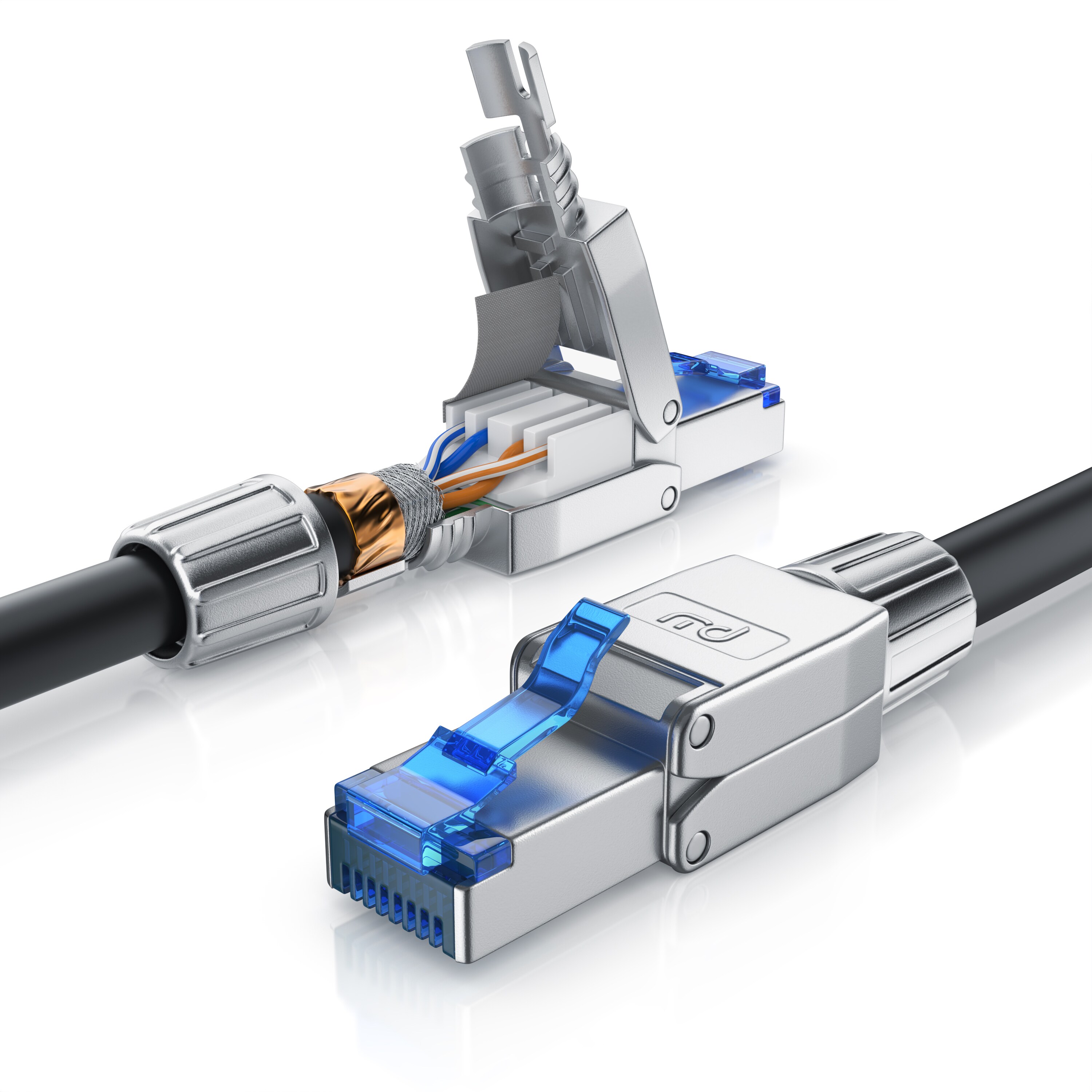 Primewire Patchkabel CAT 8 - Gigabit Ethernet LAN Kabel - 40 Gbit/s - S/FTP PIMF Schirmung - Netzwerkkabel - 5m 
