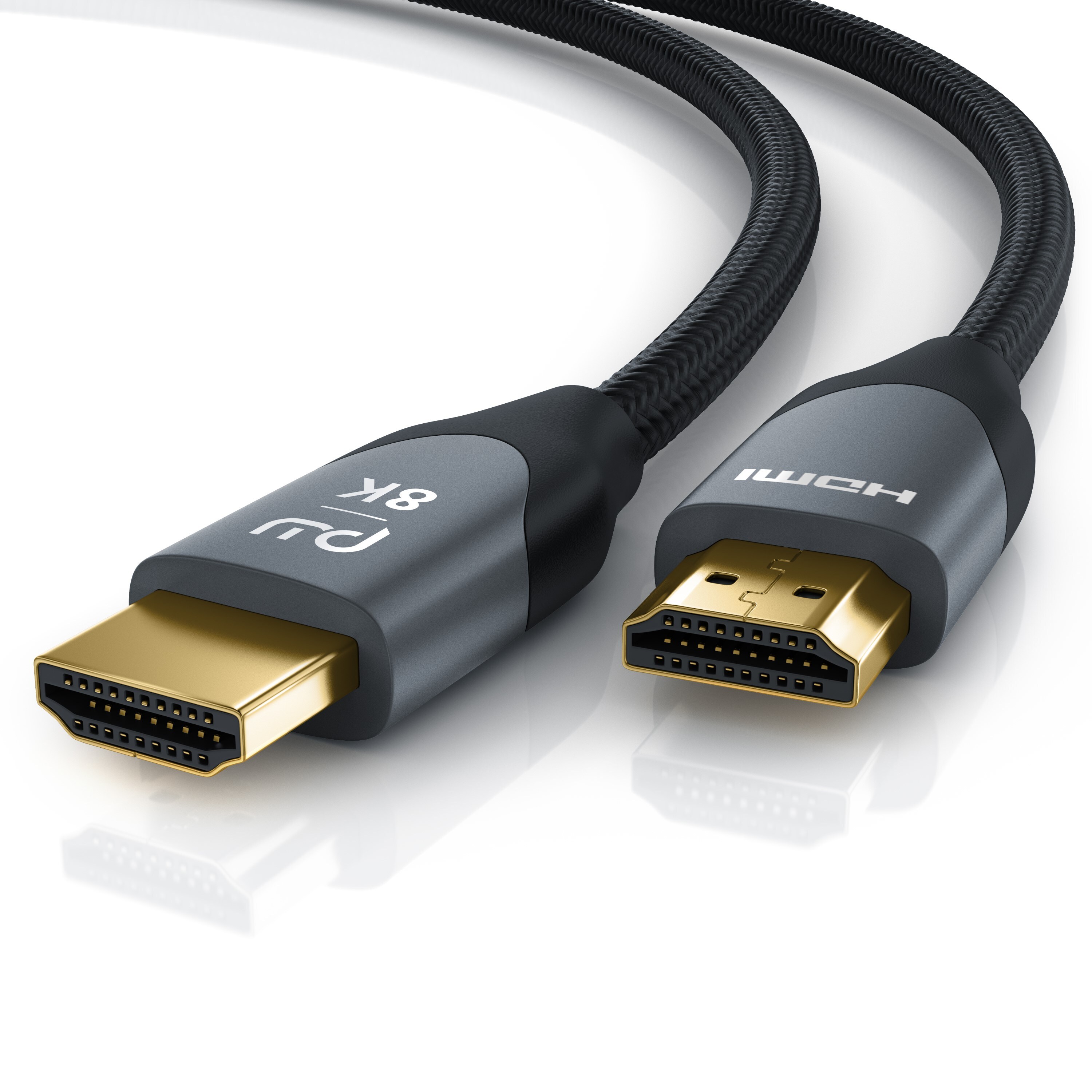 Primewire 8K Premium HDMI Kabel 2.1 mit Nylonummantelung, 7680 x 4320 @ 120 Hz mit DSC - 3m 