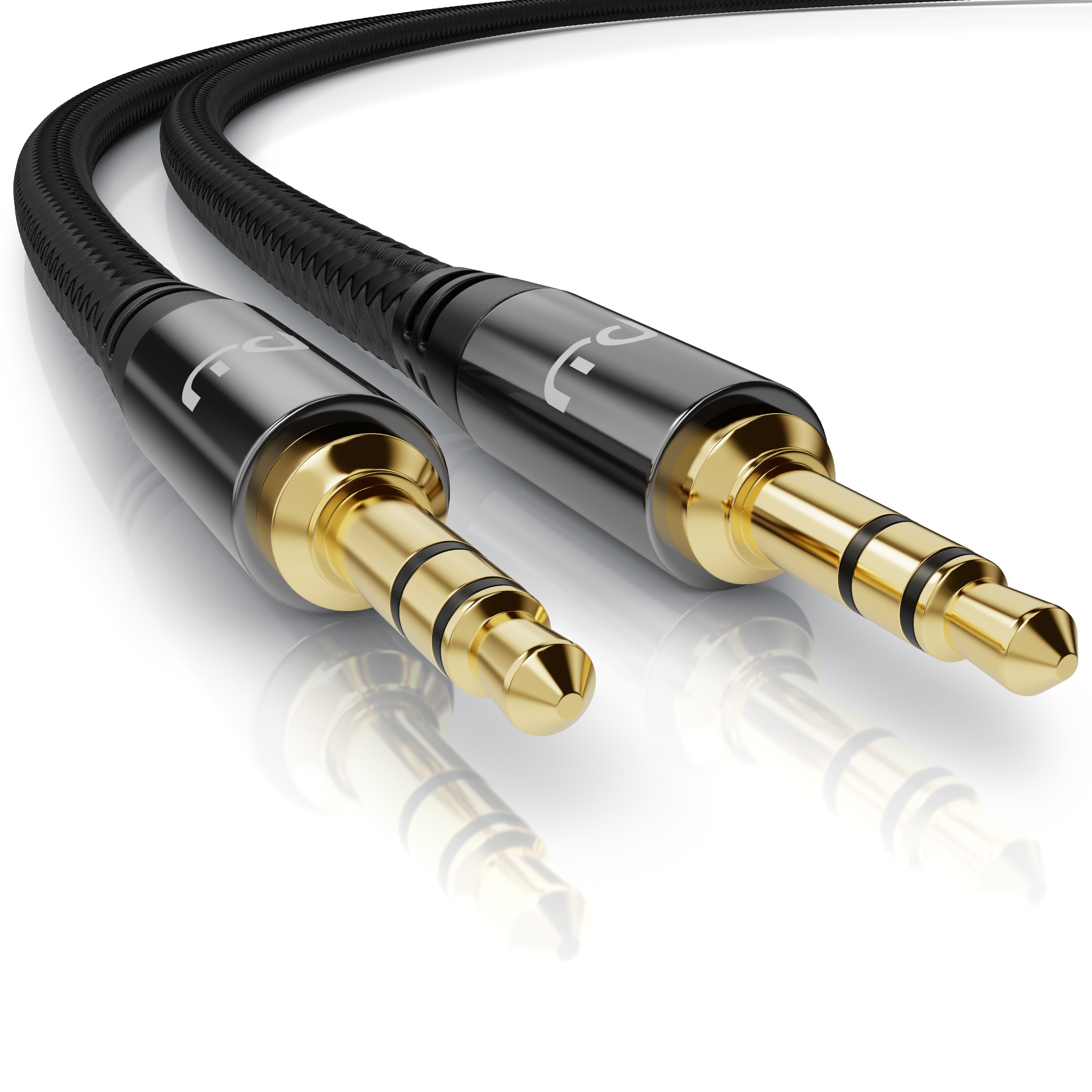 Primewire Klinkenkabel 3,5 mm AUX - Audiokabel mit Nylonmantel - 3m 